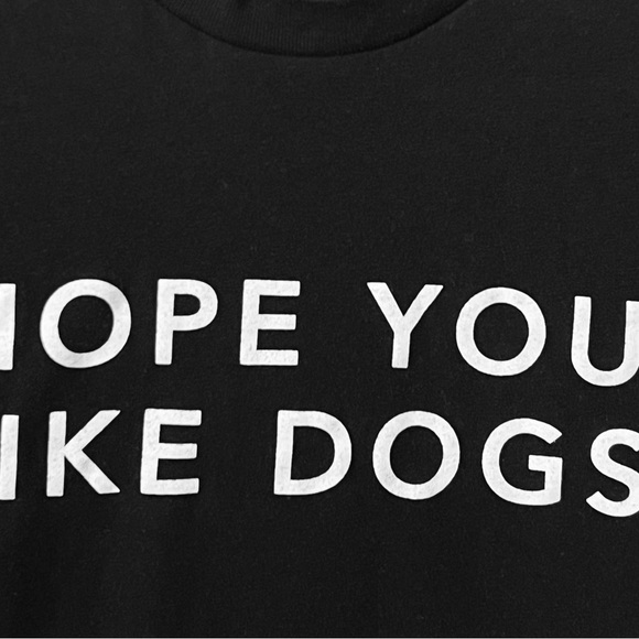 Hope You Like Dogs Word Tee Size XS - Picture 3 of 3